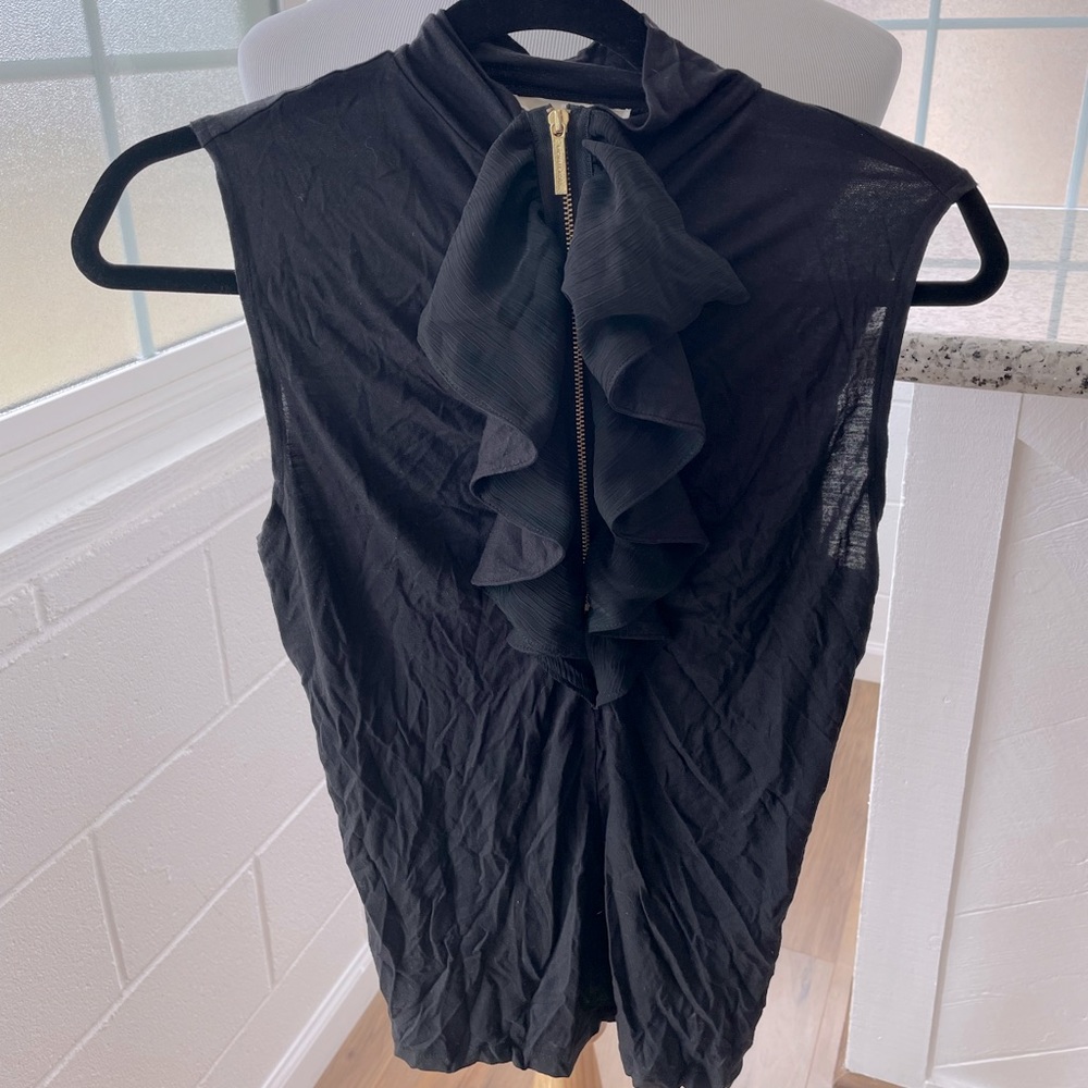 Michael Kors Zipper Ruffle Top SP